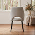 Clinton Dining Chair In Natural With Black Leg