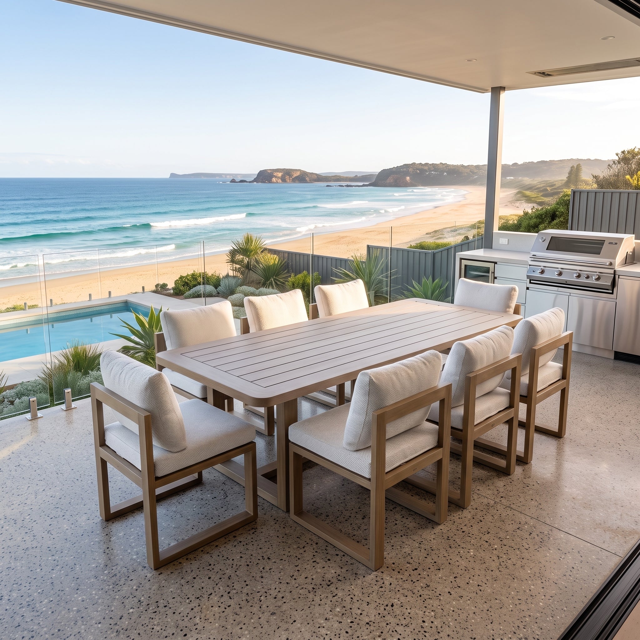 Trinidad 9 Piece Outdoor Dining Package