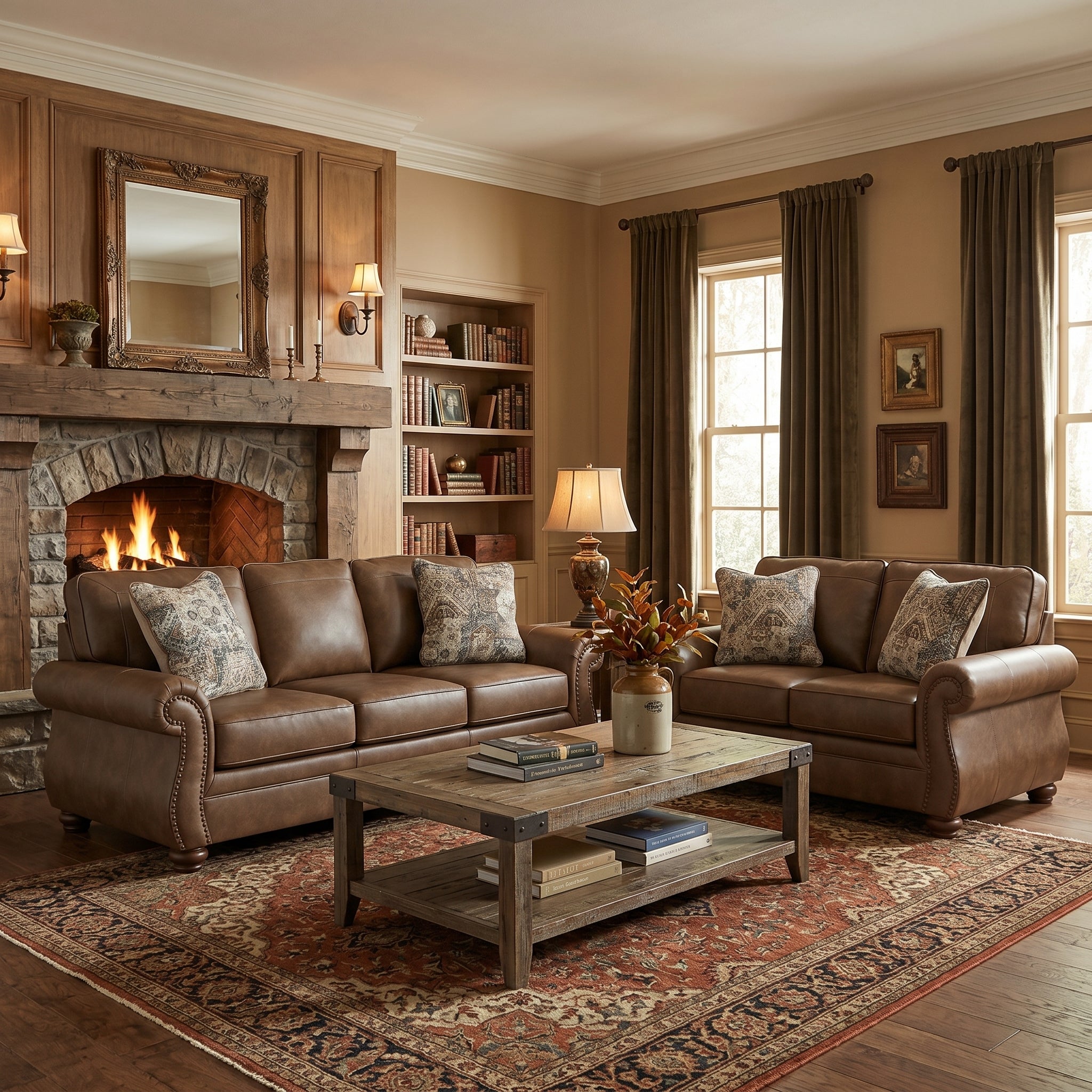 Sonoma 3+2 Sofa Package in Earth
