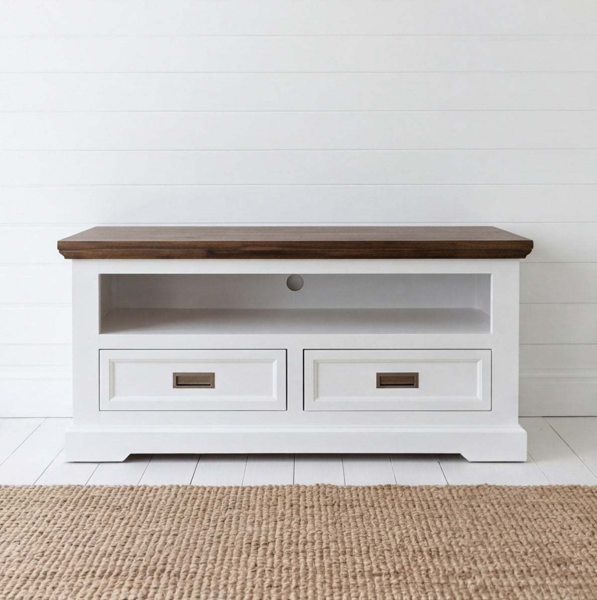 Hamptons TV unit 1200 long | Our Furniture Warehouse