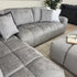 Bubble Left Side Chaise In Steel Grey