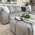 Bubble Right Side Chaise In Steel Grey