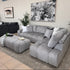 Bubble Right Side Chaise In Steel Grey