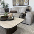 Bubble Left Side Chaise in Taupe