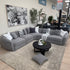 Crescent Corner Lounge In Grey