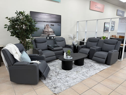 Bailey 3+2+1 With Dual Motors In Grey