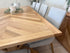 Westport 2400 Messmate Dining Table In Messmate Herringbone Timber