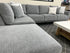 Paloma Left Chaise With Ottoman In Grey