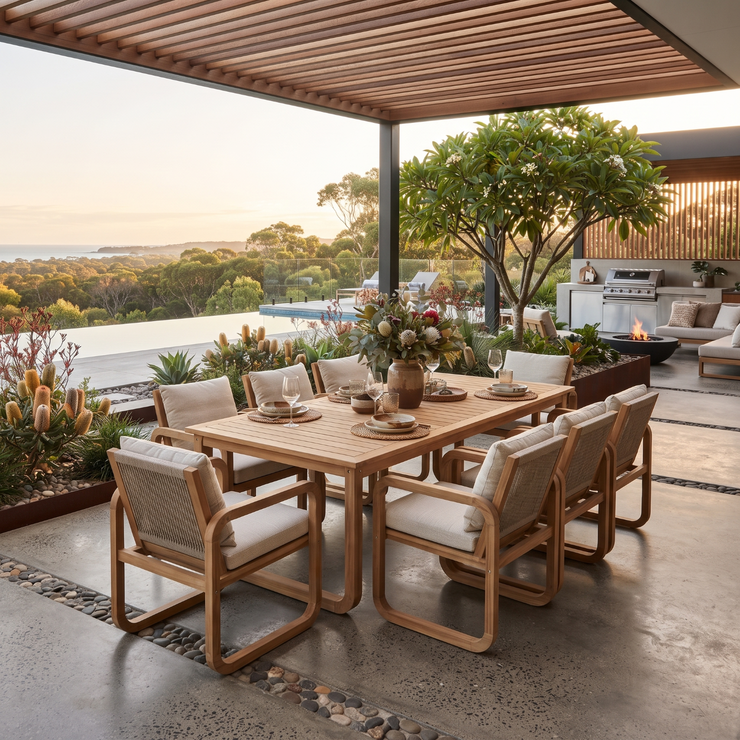 Lando 9 Piece Outdoor Package