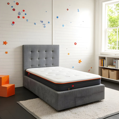 Stuart single bed in grey