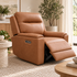 Nebraska Single Recliner In Vintage Walnut