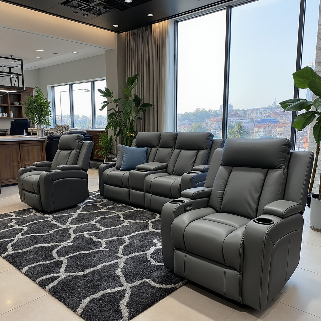 Nexus 2+1+1 Sofa Package In Black Leather