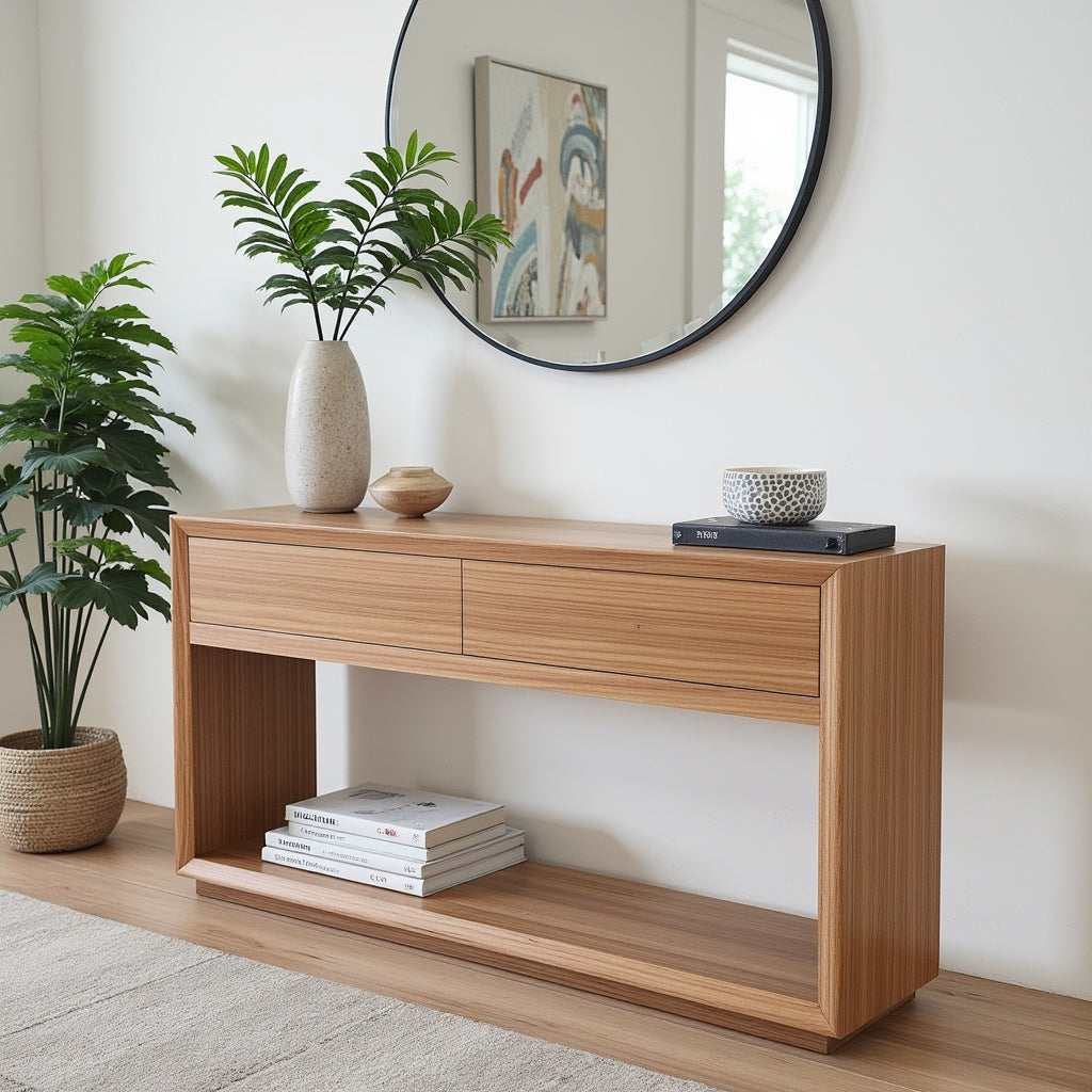 Sussex Hall Table In Australian Blackbutt Timber