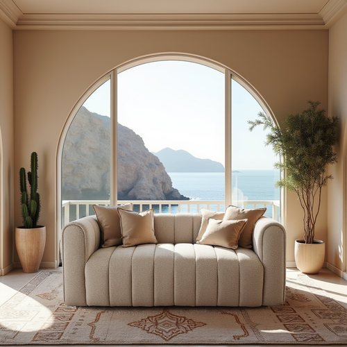 Estella 2 Seater Sofa In Sandy beach
