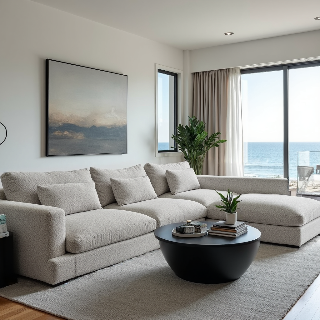 Montego Cloud Soft Corner Right Chaise In Salt & Pepper