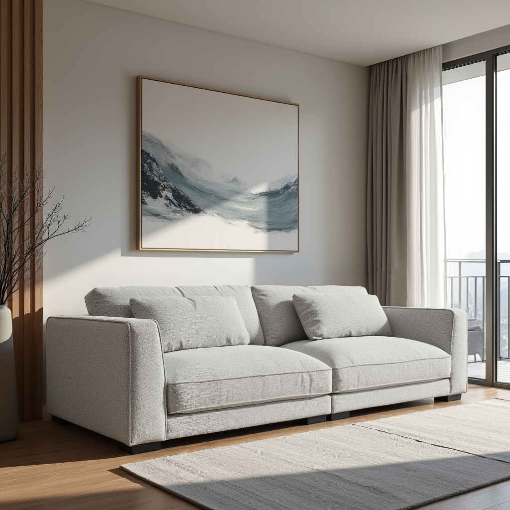 Justine 4 Seater In Salt & Pepper