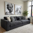 Justine 4 seater In Charcoal