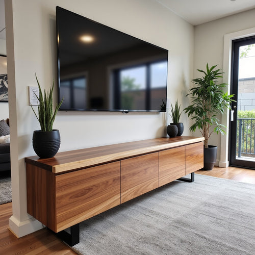 Highland 220cm Blackwood TV Unit