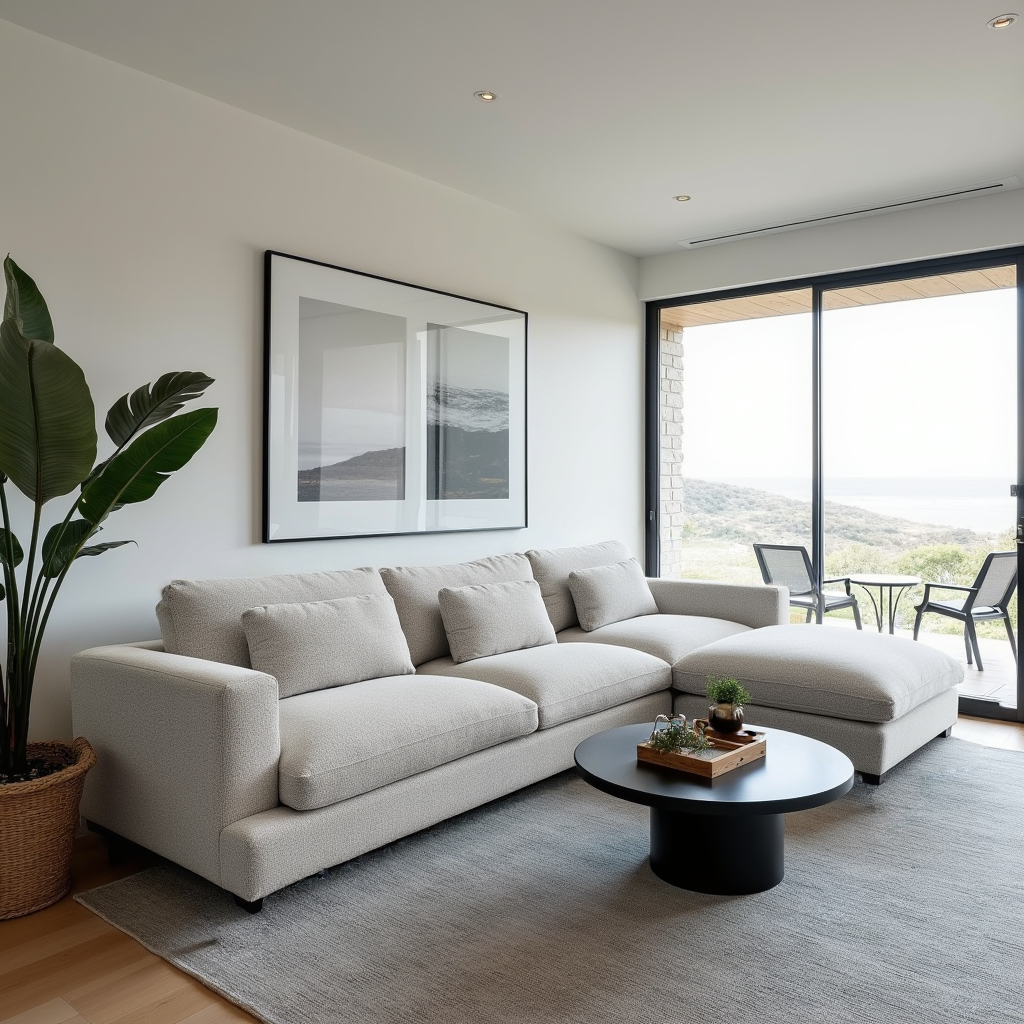 Montego Cloud Soft Corner Right Chaise In Salt & Pepper