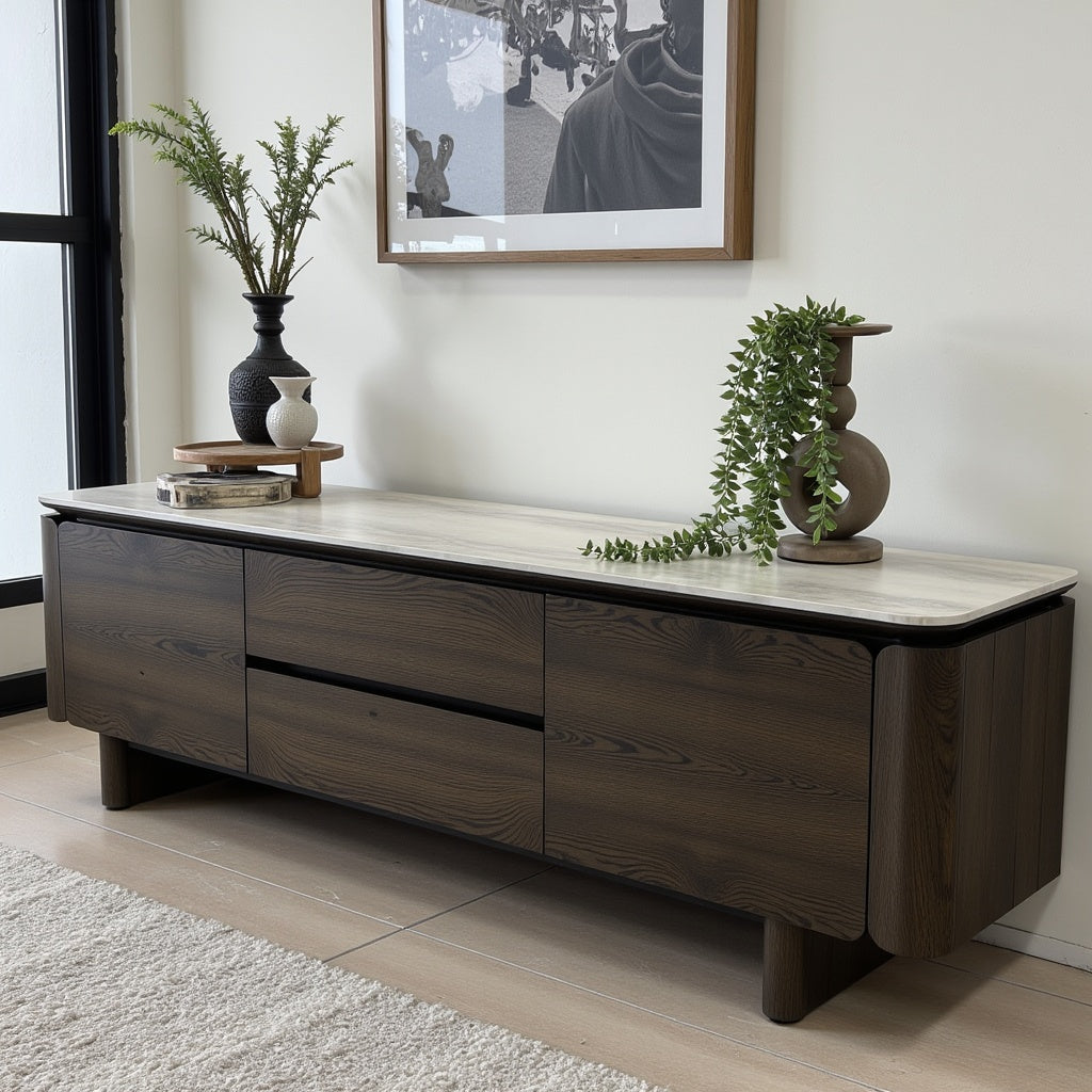 Capri 220cm Ceramic TV Unit