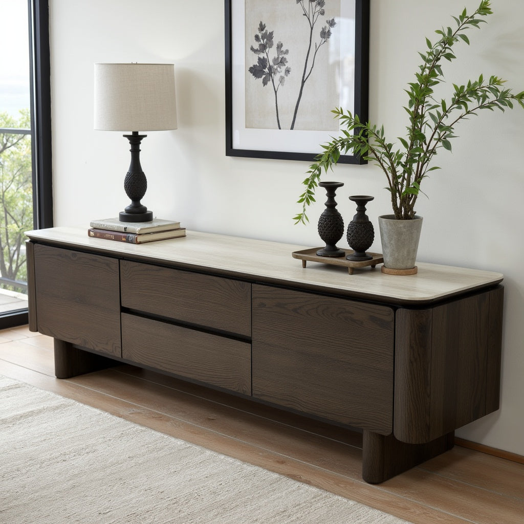 Capri 220cm Ceramic TV Unit