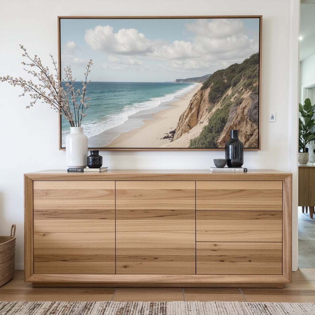 Sussex 1800 Buffett In Australian Blackbutt Timber