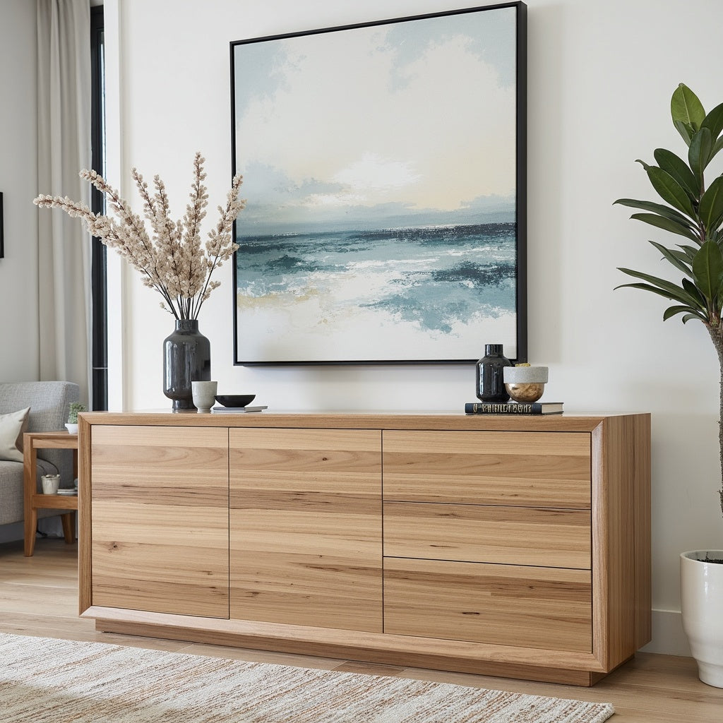 Sussex 1800 Buffett In Australian Blackbutt Timber