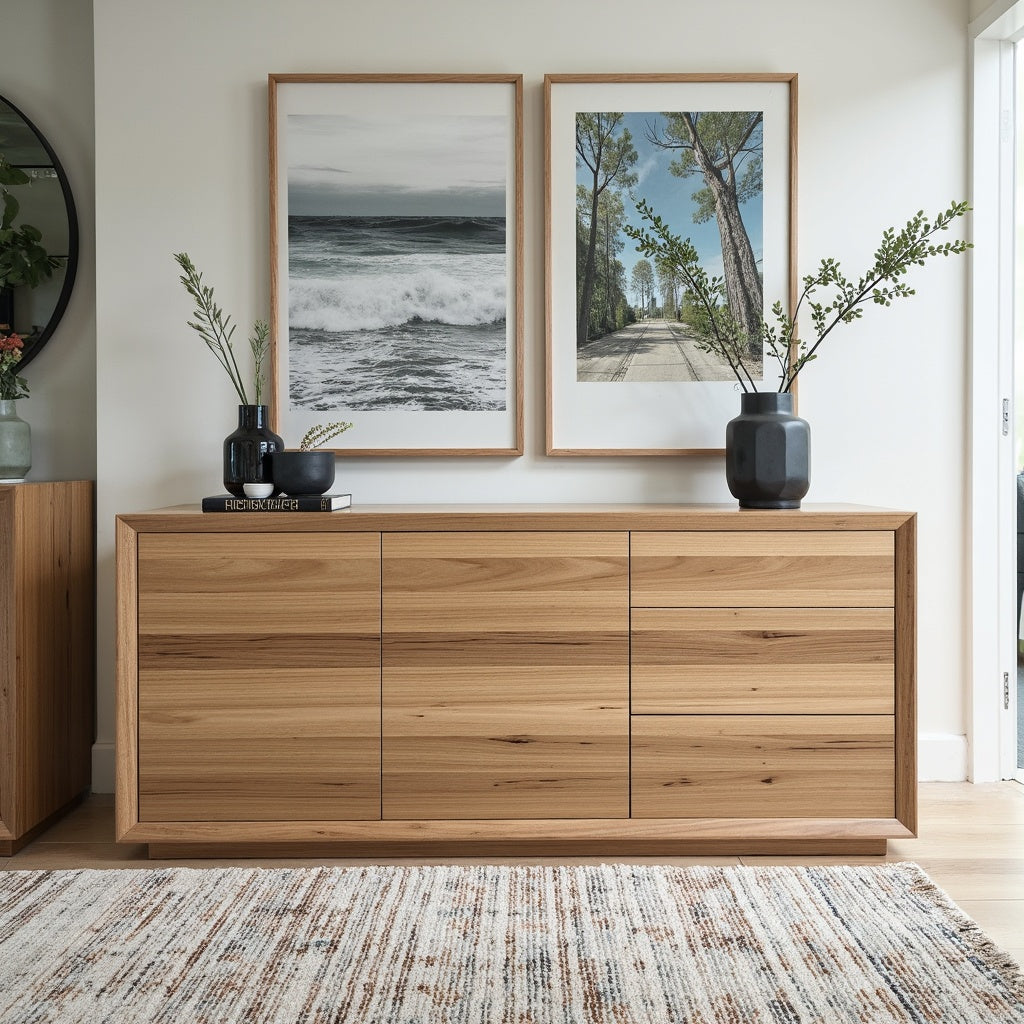 Sussex 1800 Buffett In Australian Blackbutt Timber