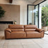 Phillipe 3 Seater Sofa In Tan Leather