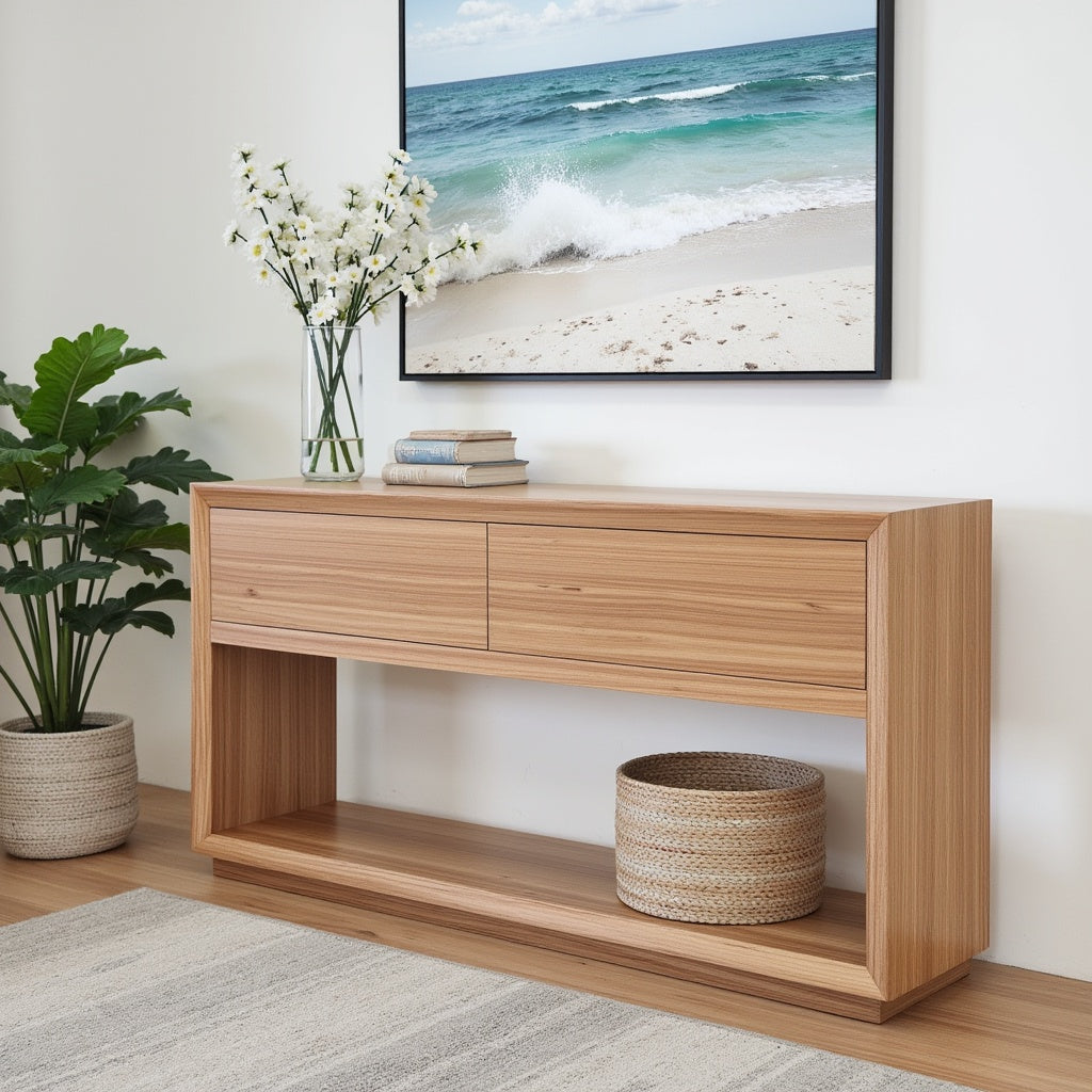 Sussex Hall Table In Australian Blackbutt Timber