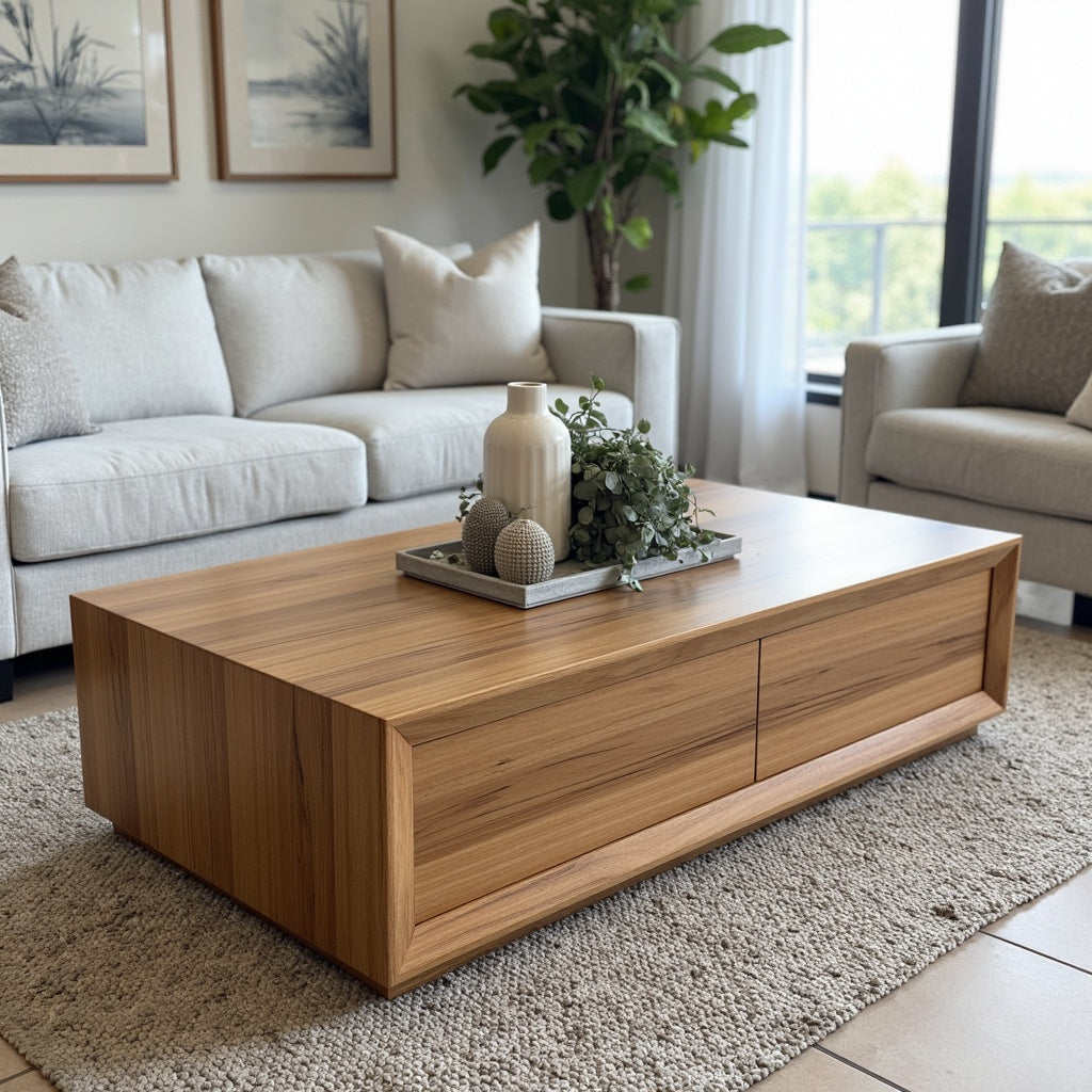 Sussex Coffee Table In Australian Blackbutt Timber