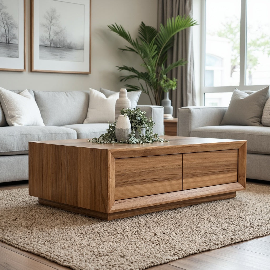 Sussex Coffee Table In Australian Blackbutt Timber