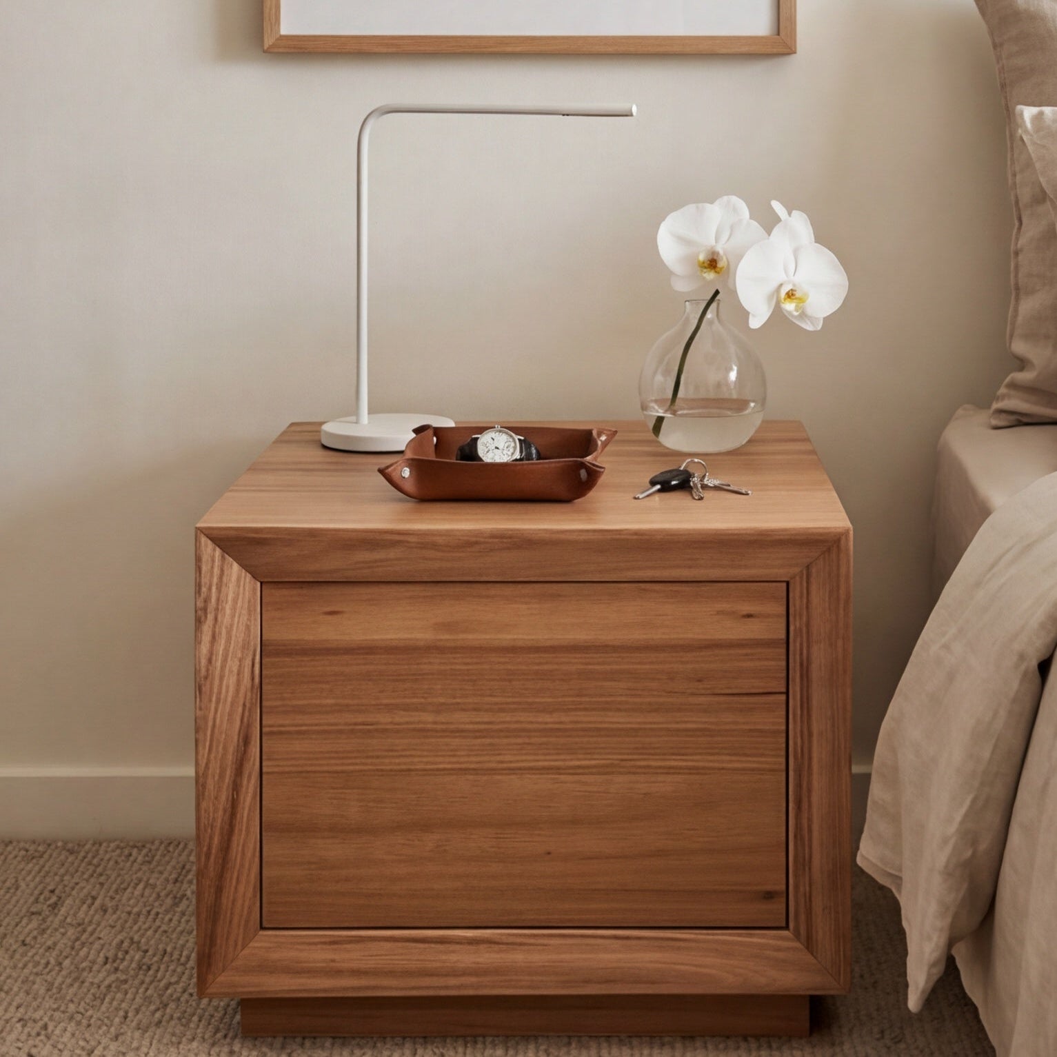 Sussex Lamp Table In Australian Blackbutt Timber