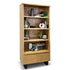 Tuscany bookcase with 2 draws oak timber