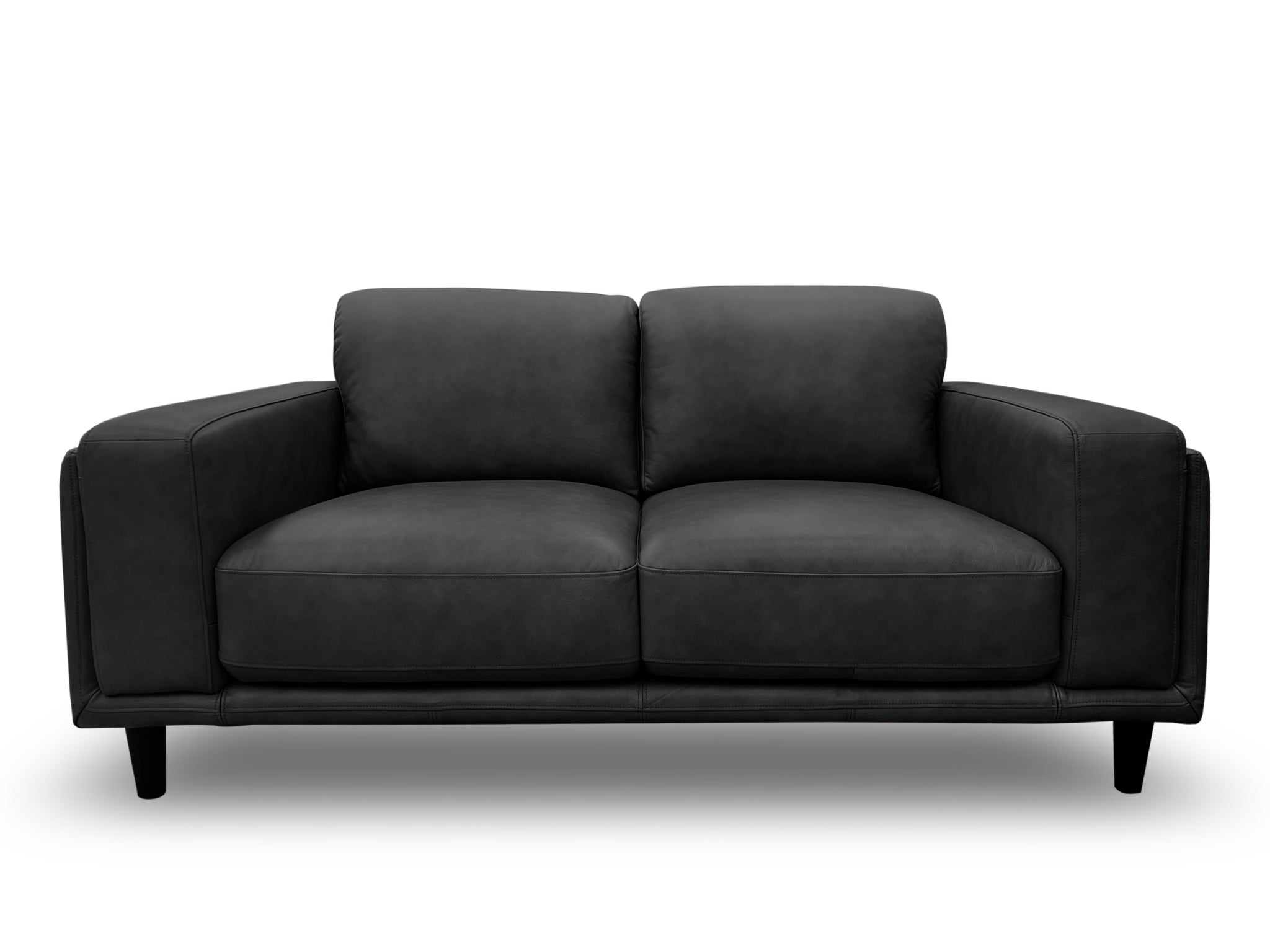 Daintree 2 seater sofa in charcoal leather