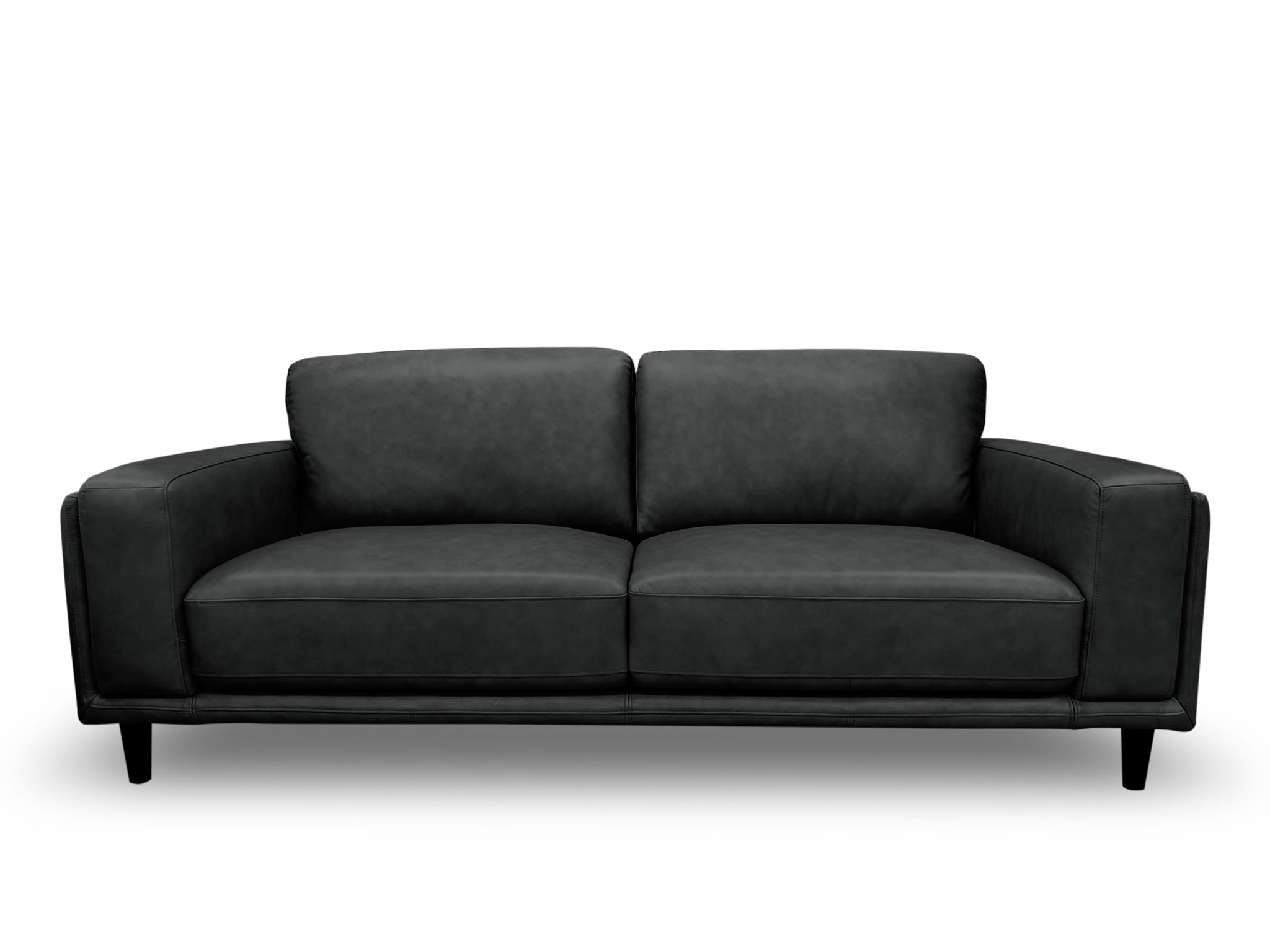 Daintree 3 seater sofa in charcoal leather
