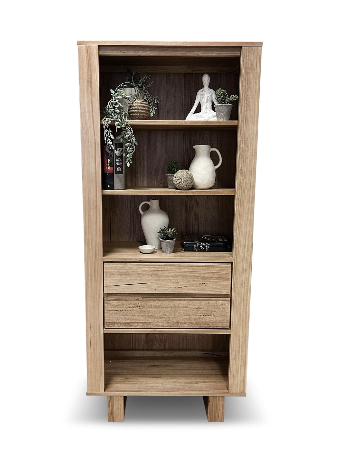 Broadway Bookcase in Australian Messmate Our Furniture Warehouse