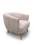 Hugo accent chair in dusty pink