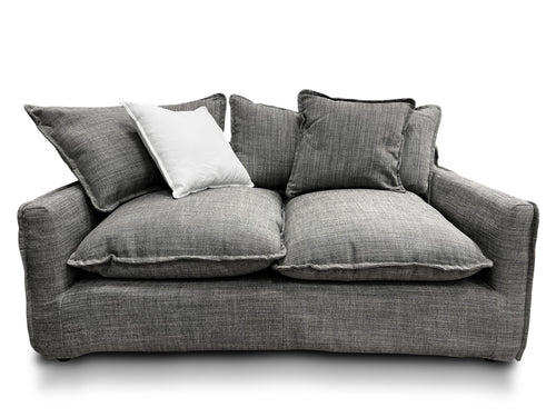 Monty 2 seater slip cover sofa in grey