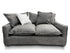 Monty 2 seater slip cover sofa in grey