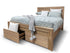 Ontario Queen Size Bed With Draws In Australian Messmate