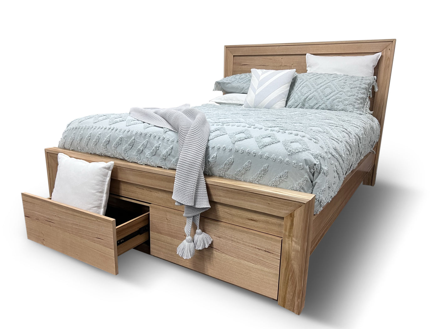 Ontario 4 Piece King Bedroom Package WIth Dresser In Australian Messmate