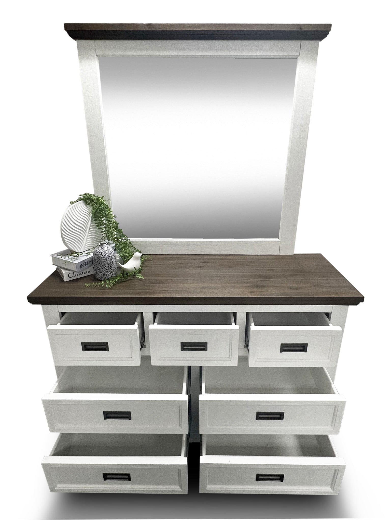 Hamptons 4 Piece King Bedroom Package With Dressing Table