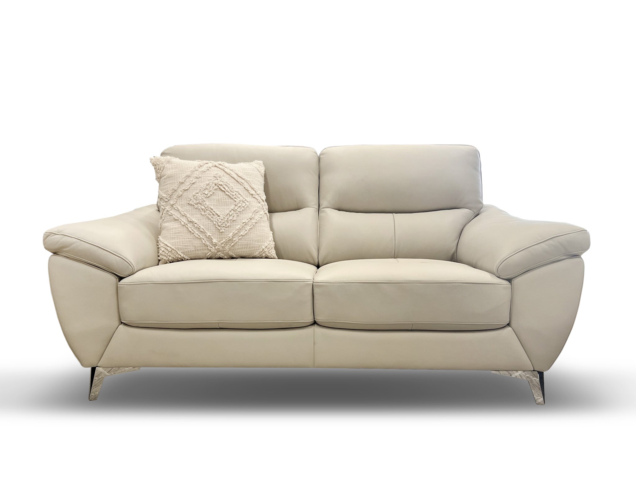 New York 2 seater sofa in latte leather