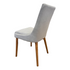 Milano Chair In Silver With Natural Leg