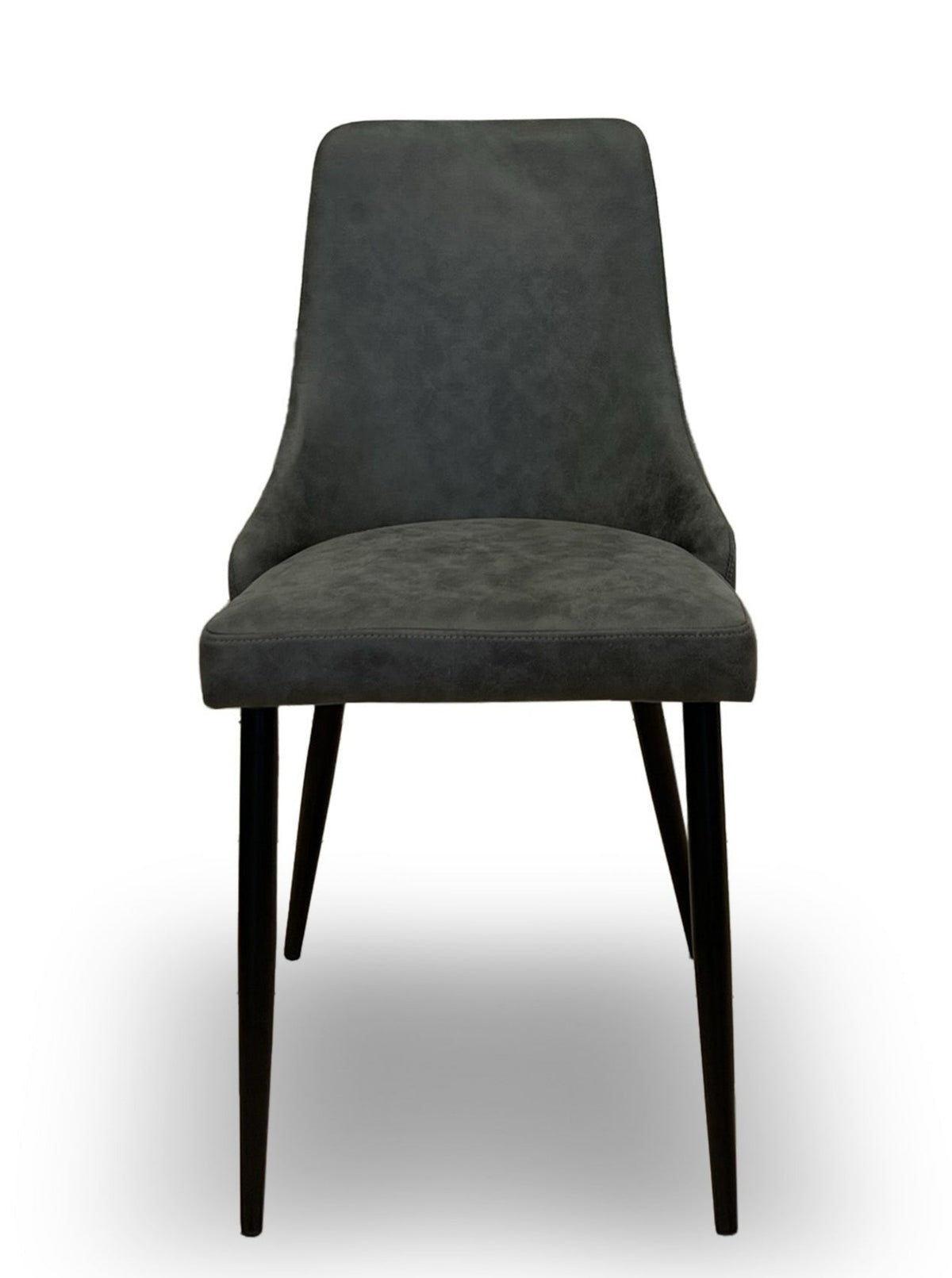 Carlos dining chair in dark grey Our Furniture Warehouse