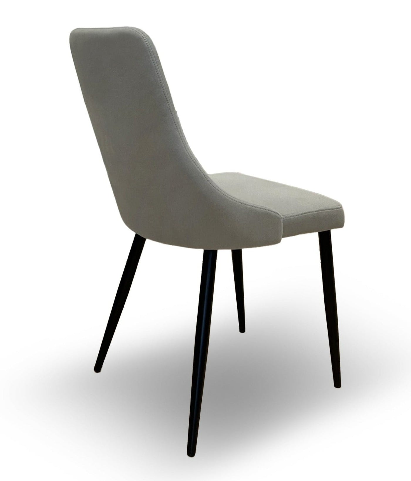 Carlos dining chair in light grey Our Furniture Warehouse