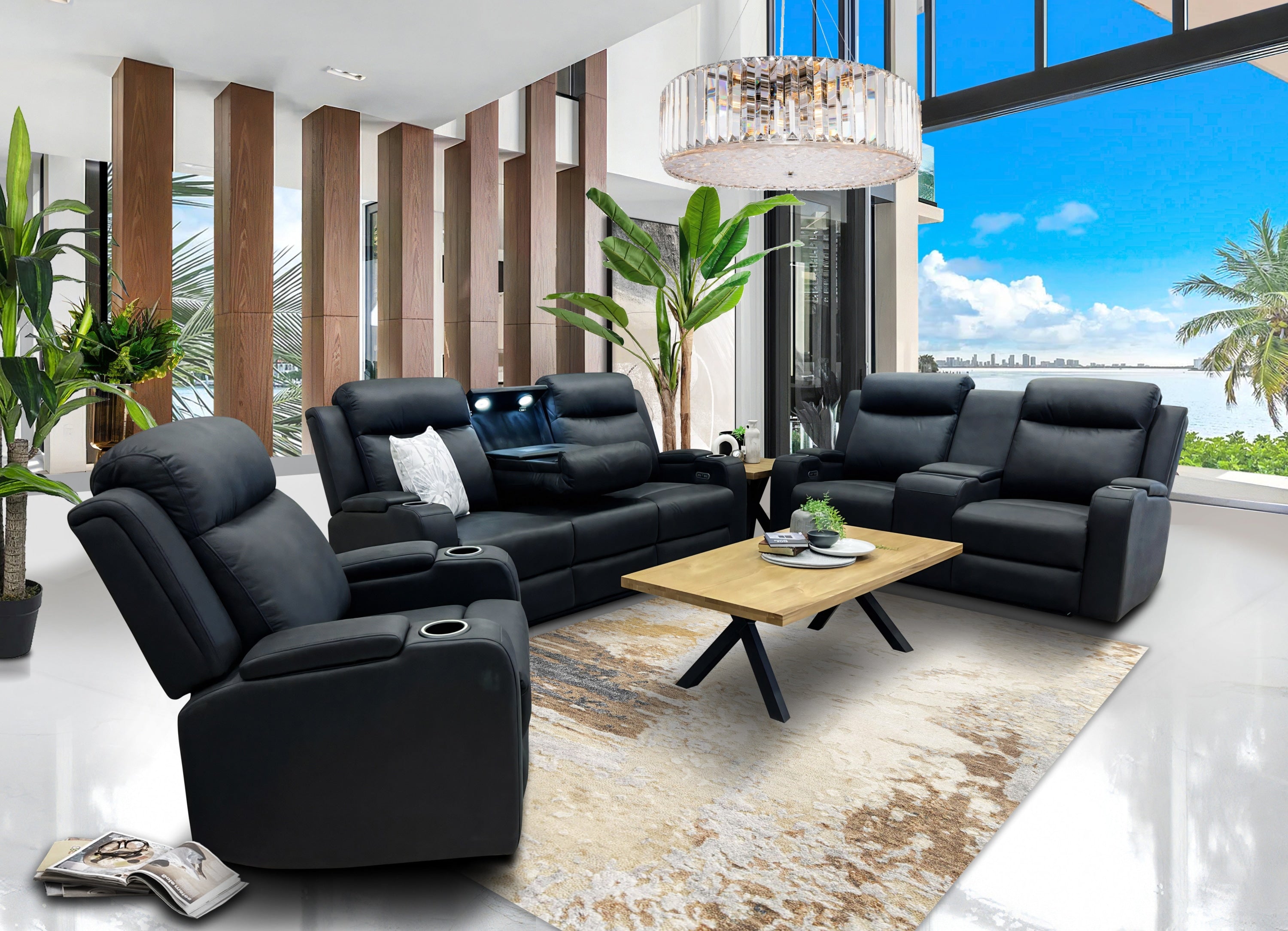Recliner Lounge House And Home Leather Lounge Suites Leather