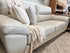 New York 3 seater sofa in latte leather