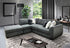 Kelsey Sofabed With Left Chaise & Ottoman in Dark Grey
